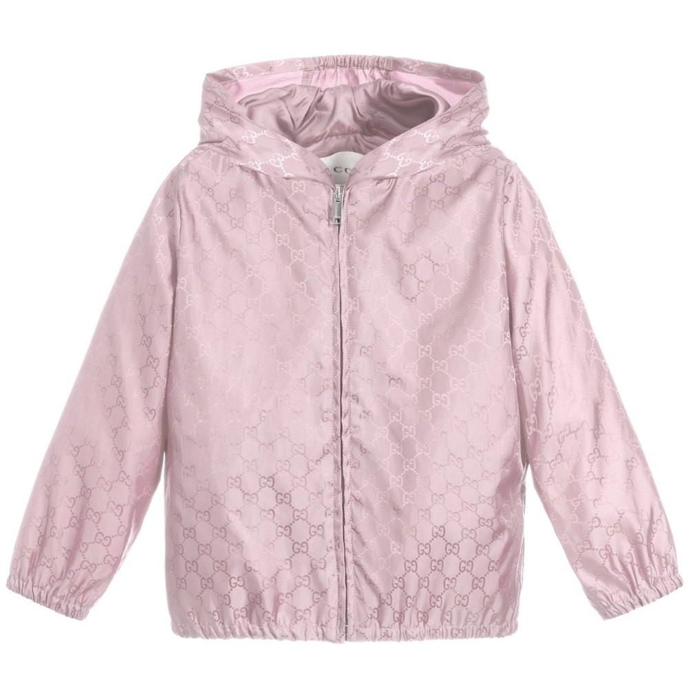 Gucci Baby Light Pink GG Nylon Jacket